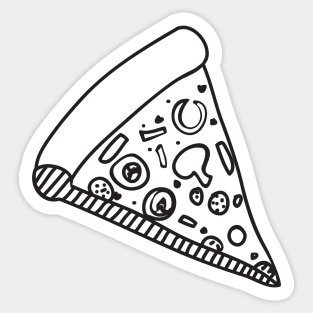 Pizza Slice Cute Drawing Sticker